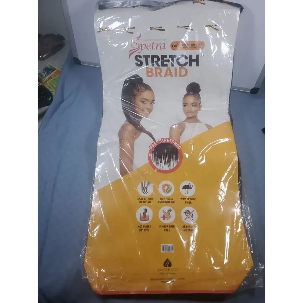 Amore Mio Spetra Stretch Braid Pre-Stretched Braiding Hair Color NEW Lot 2